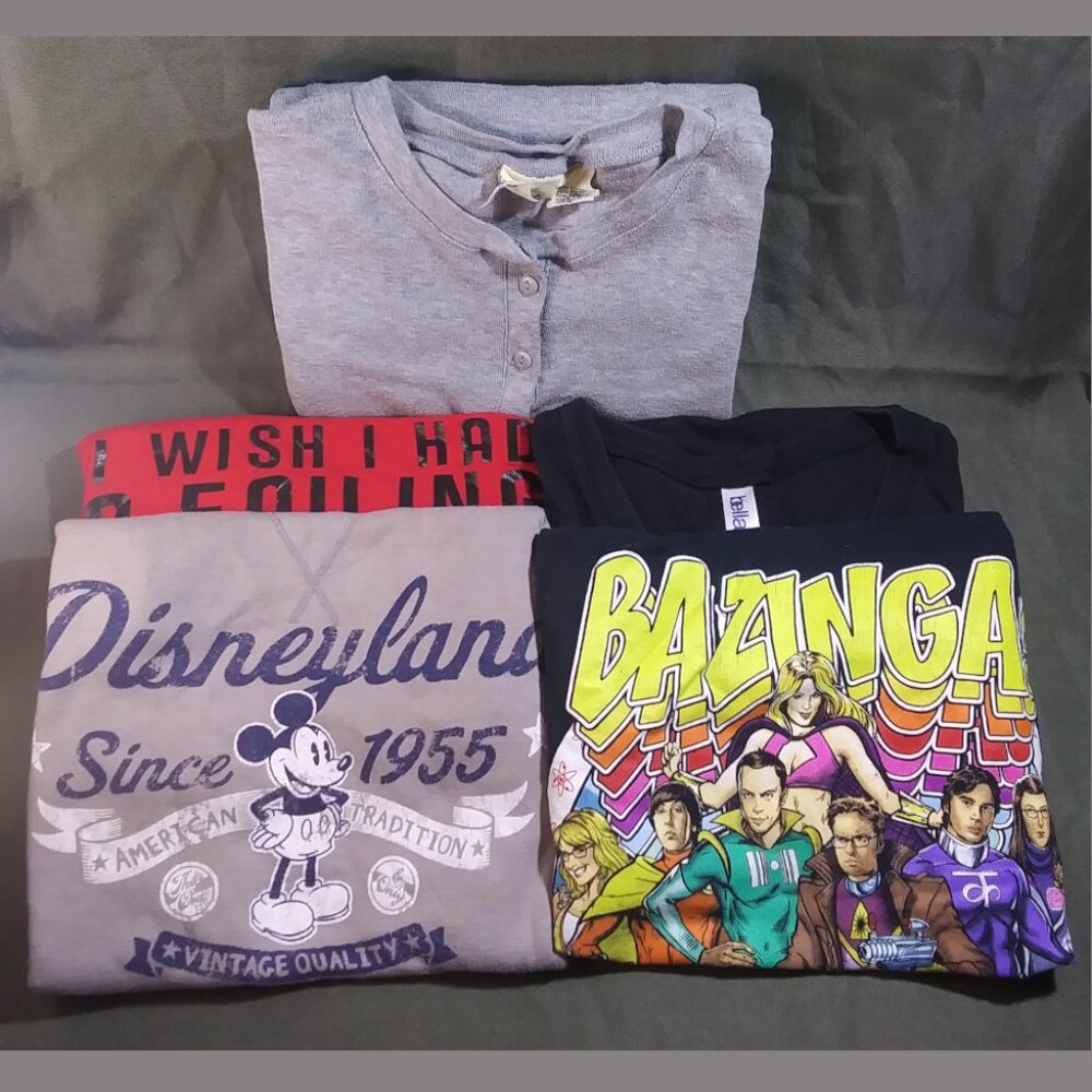 S Adult Shirts 5 Pack